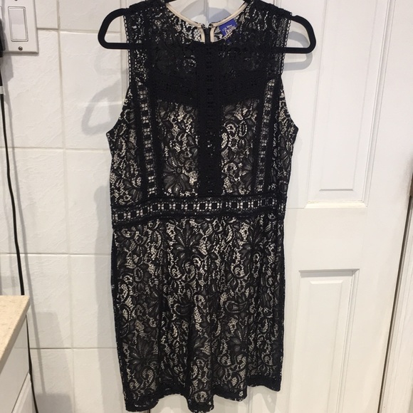 Beauty & The Beast Disney Black lace & cream underlay dress XL (Juniors sizing) - Picture 1 of 5